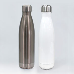 Botella termica bowling acero inoxidable blanco silver mundotransfer